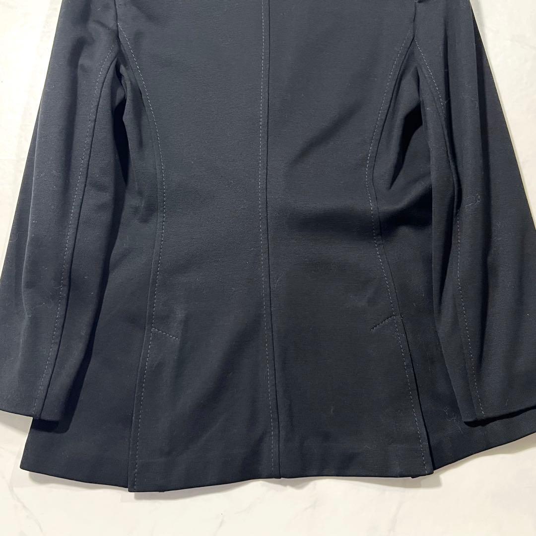 未使用タグ付 PRADA テーラードジャケット 黒 44 2XL ブラック 黒