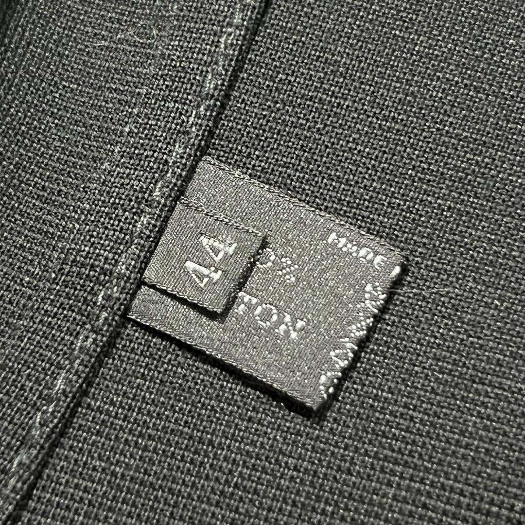 未使用タグ付 PRADA テーラードジャケット 黒 44 2XL ブラック 黒