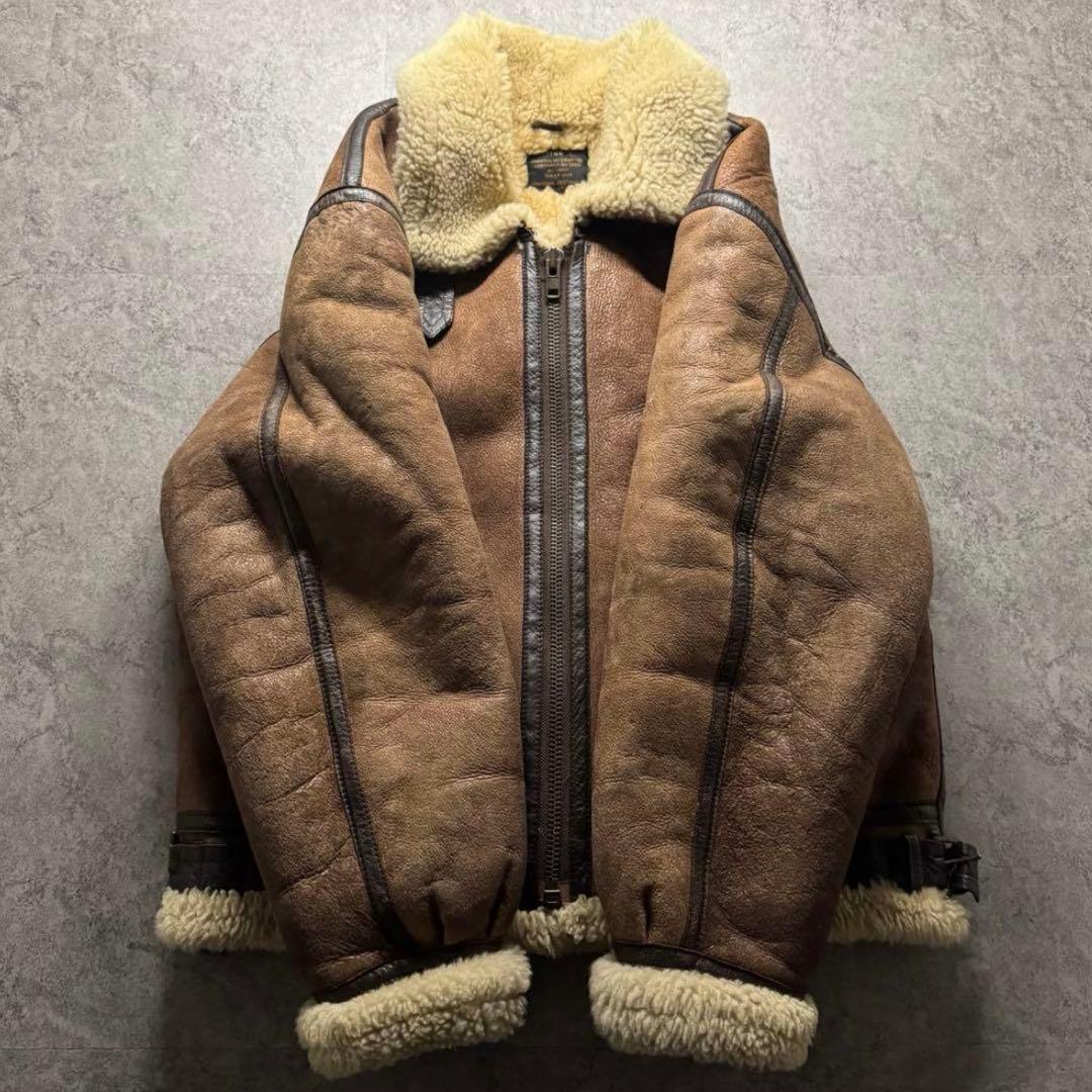 【90s vintage】フライトジャケット　B3 L ムートンジャケット　ボア