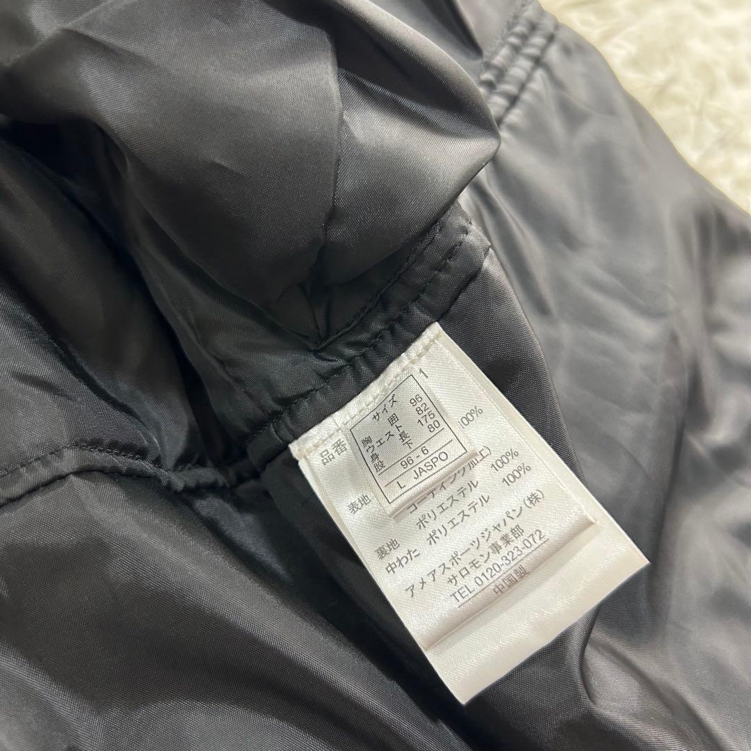 良品✨サロモン スキーウェア セットアップ L メンズ ロゴ刺繍 パーカー