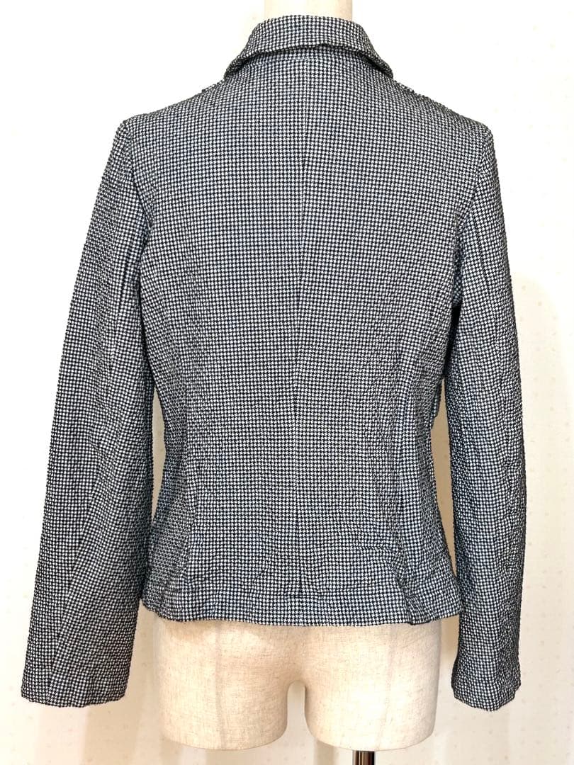 こ*ぎ様 コムデギャルソン コムコム 千鳥格子 丸襟 ジャケット サイズS AD