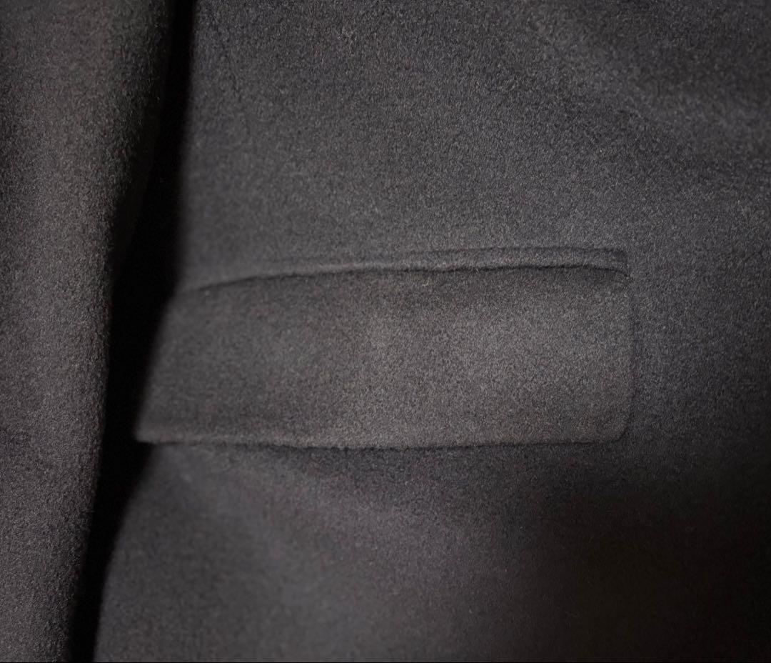 【極美品】BURBERRY カシミヤ　ロングコート 濃紺England製　XL