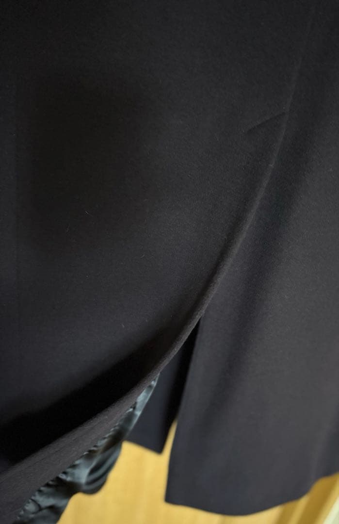 【極美品】BURBERRY カシミヤ　ロングコート 濃紺England製　XL