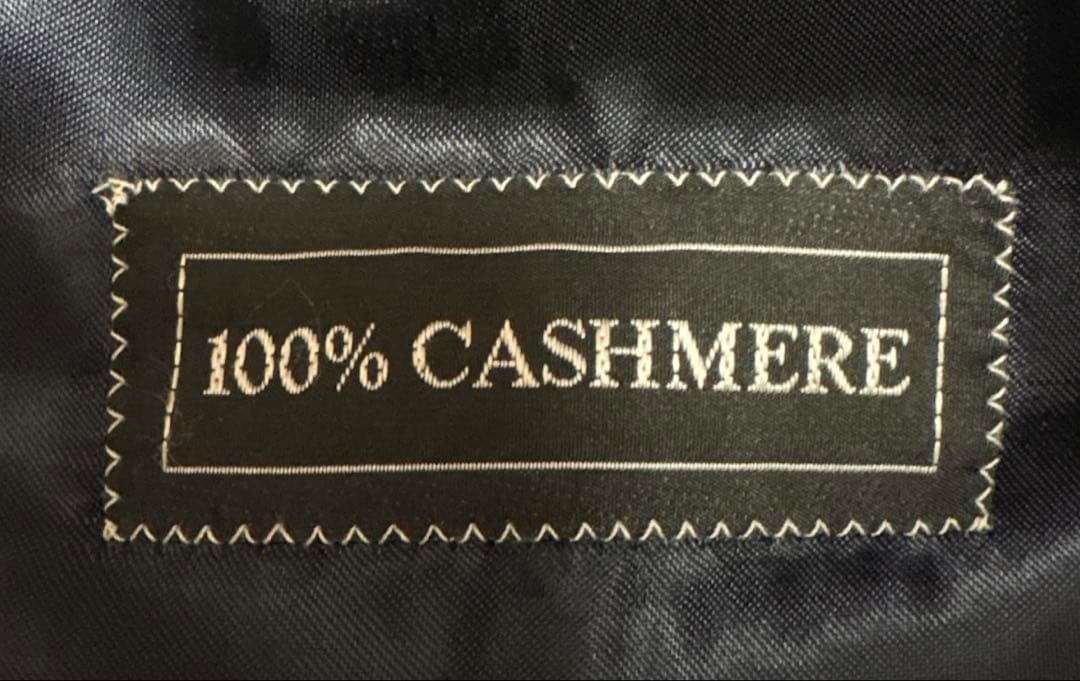 【極美品】BURBERRY カシミヤ　ロングコート 濃紺England製　XL