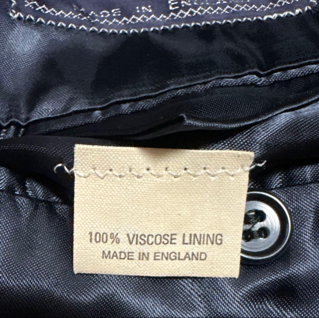 【極美品】BURBERRY カシミヤ　ロングコート 濃紺England製　XL