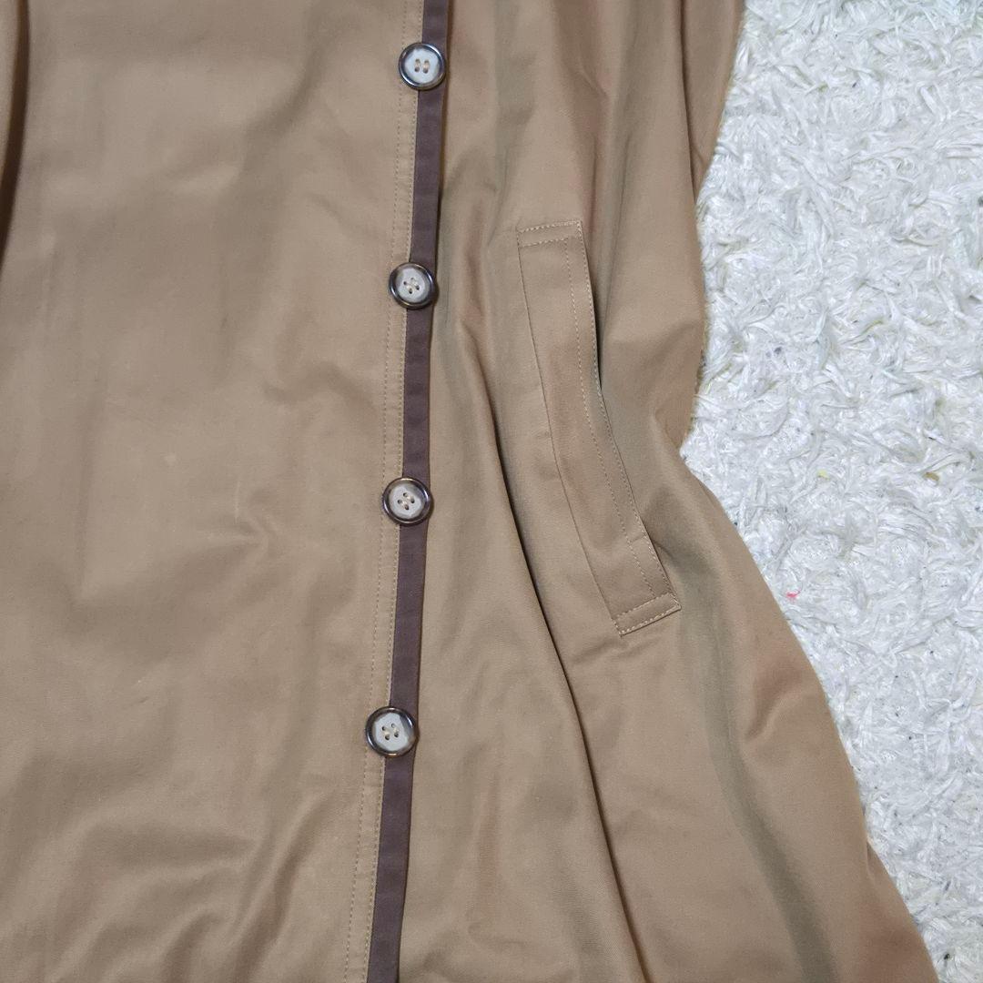 YVE SAINT LAURENT イヴ・サンローラン コート M 綿 ベージュ