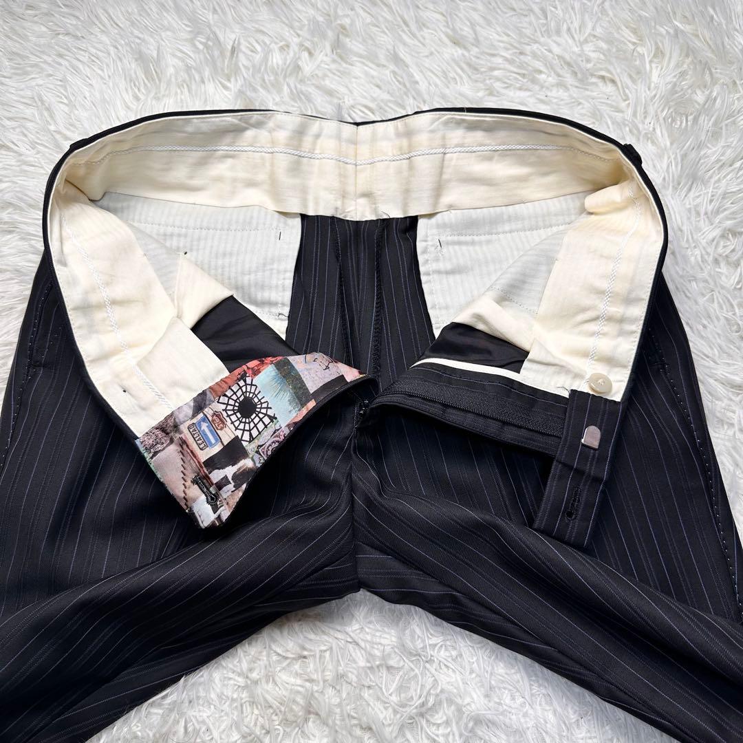 専用 未使用級 ポールスミス 風景柄×ロロピ 青ステッチ セットアップ 光沢 S