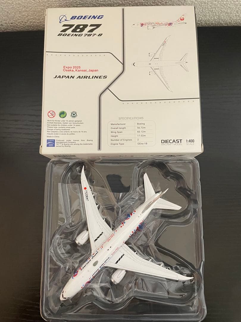 日本航空ミャクミャクJET　ボーイング 787-8 1:400