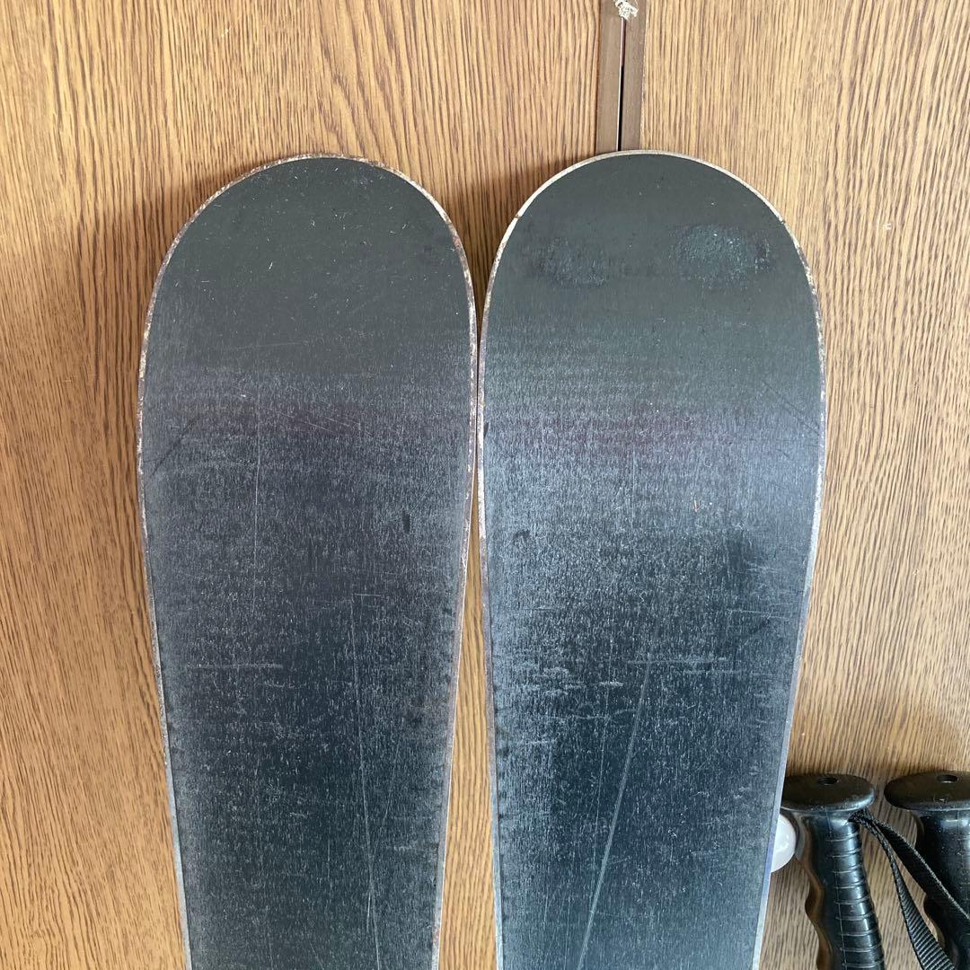 ELAN ジュニアスキー板 120センチ と 伸縮ストック