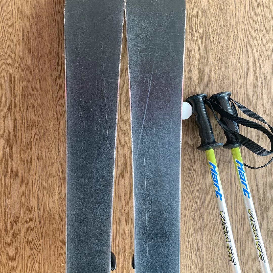 ELAN ジュニアスキー板 120センチ と 伸縮ストック