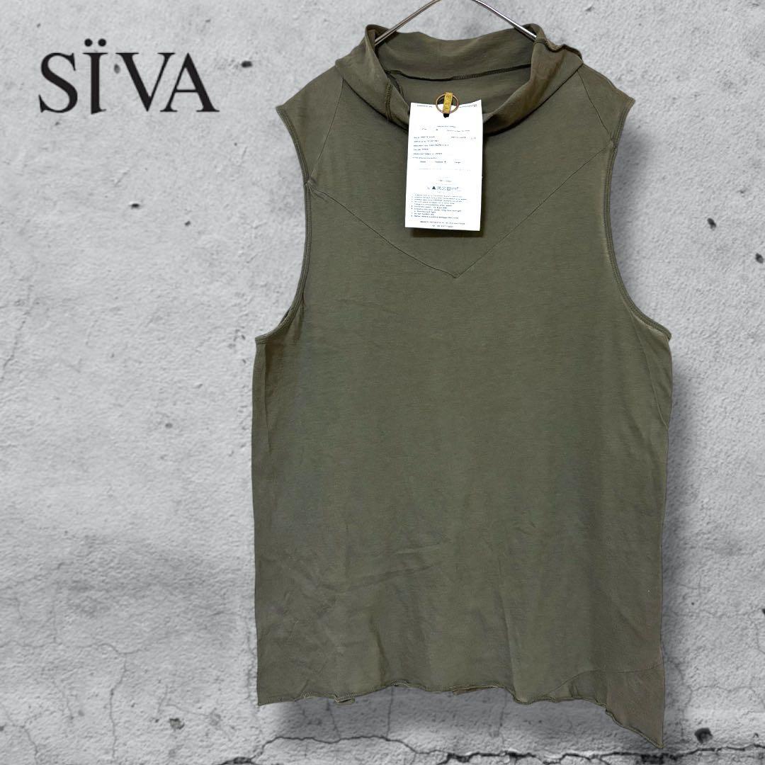 【希少】シヴァ SIVA★00's★変形★ハイネック★タンクトップ M カーキ