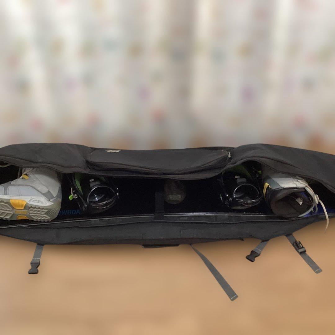 スノーボード　ワイルドキャット　154ｃｍ、ブーツ、ビンディング、ケースの4点