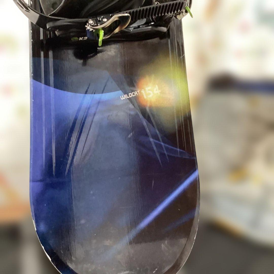 スノーボード　ワイルドキャット　154ｃｍ、ブーツ、ビンディング、ケースの4点