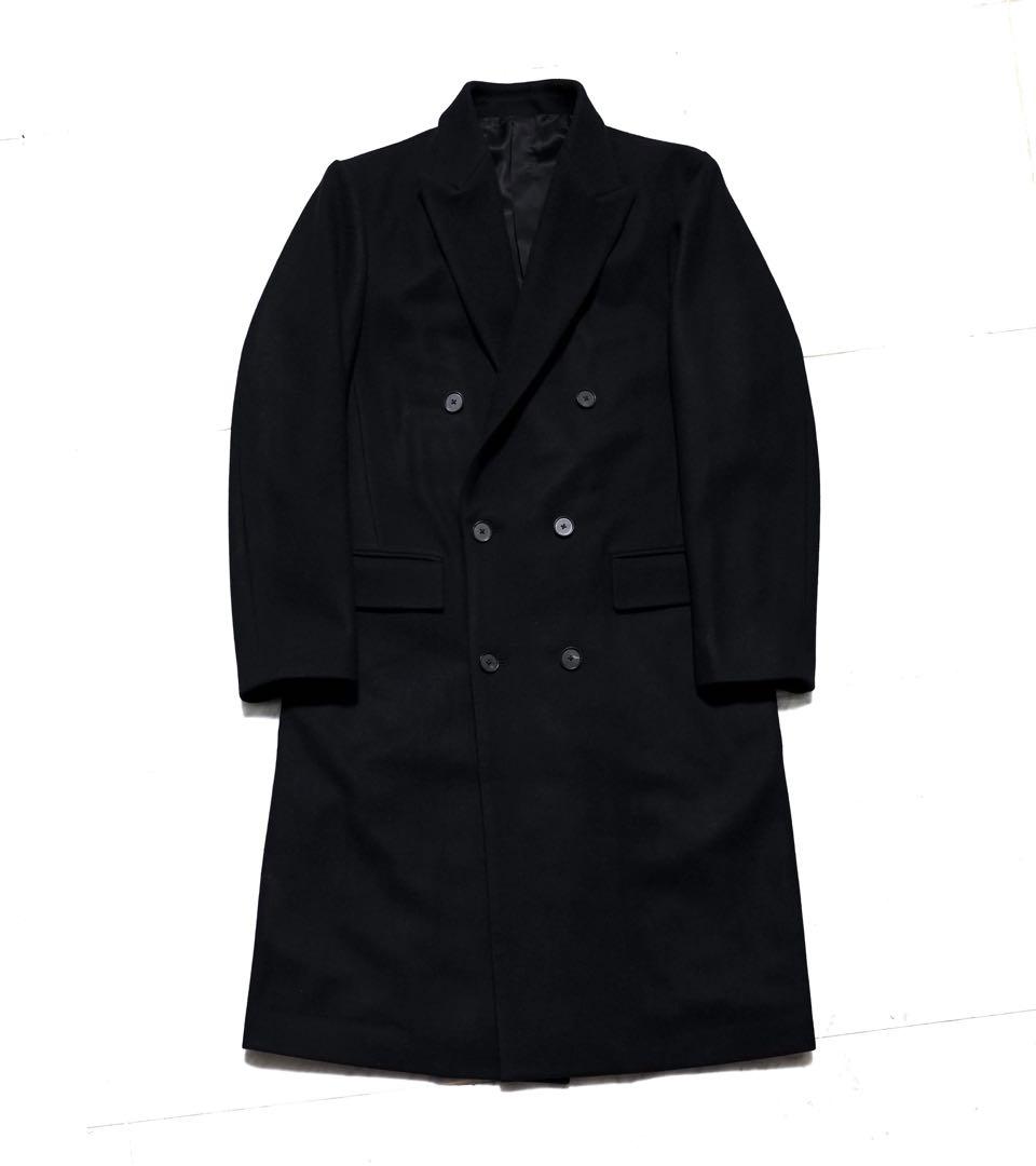 SHINYA Estellaダブルチェスターコート ウール×GUIDIレザー 3