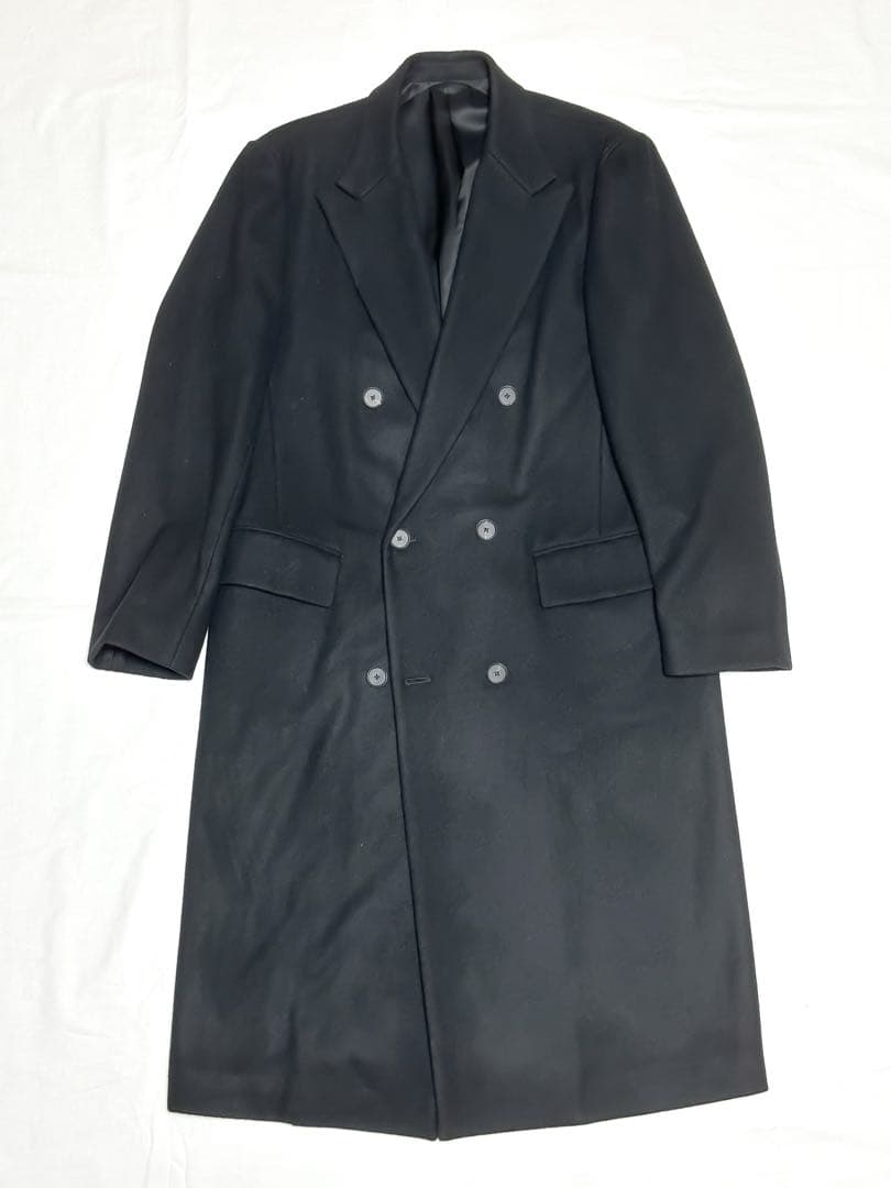 SHINYA Estellaダブルチェスターコート ウール×GUIDIレザー 3