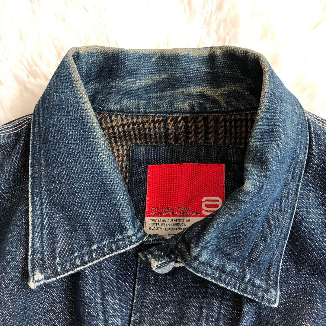 AG OUTER WEARデニムカバーオール　デニムジャケット色落ち良好