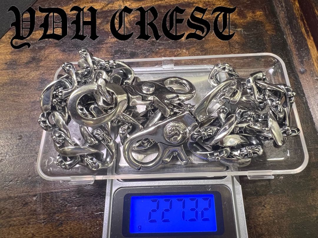 バイカー必須　ウォレット用プレーン　シルバーチェーン　QBKL17