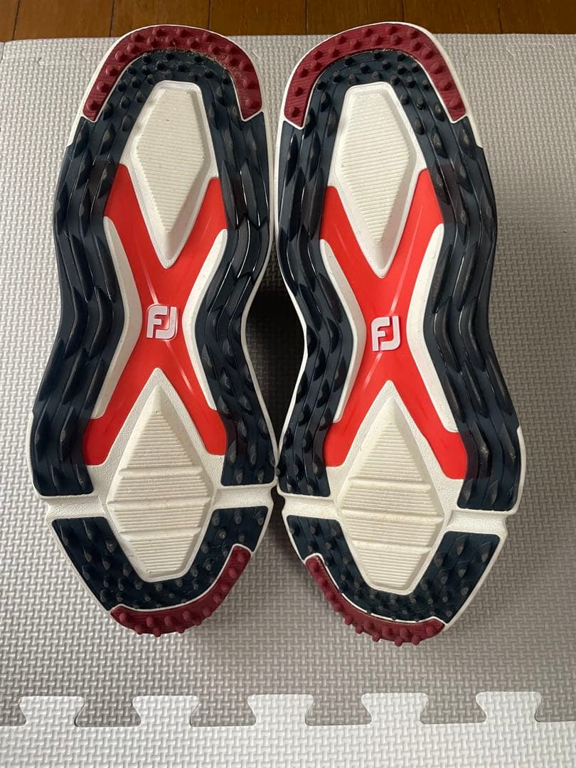 FootJoy SLX ゴルフシューズ ホワイト/ブラック/レッド