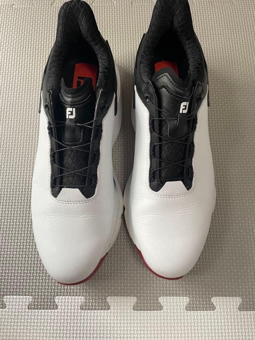FootJoy SLX ゴルフシューズ ホワイト/ブラック/レッド