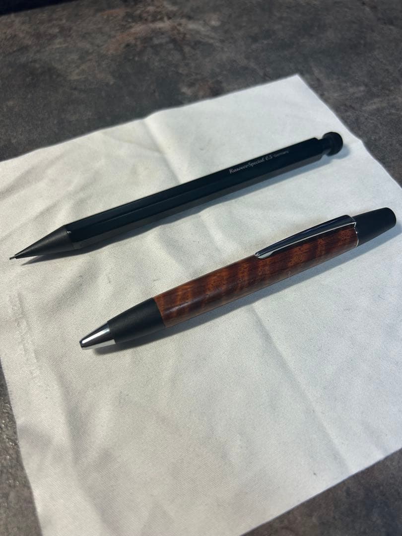 野原工芸　花梨縮杢BP おまけ　カヴェコスペシャルMP0.5