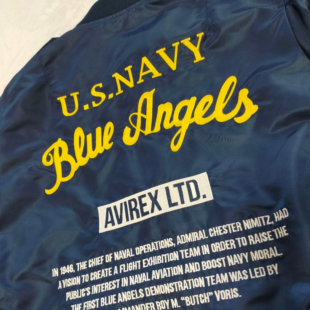 美品　AVIREX　U.S. NAVY Blue Angels　L−2A