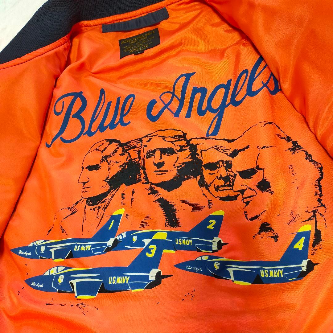美品　AVIREX　U.S. NAVY Blue Angels　L−2A