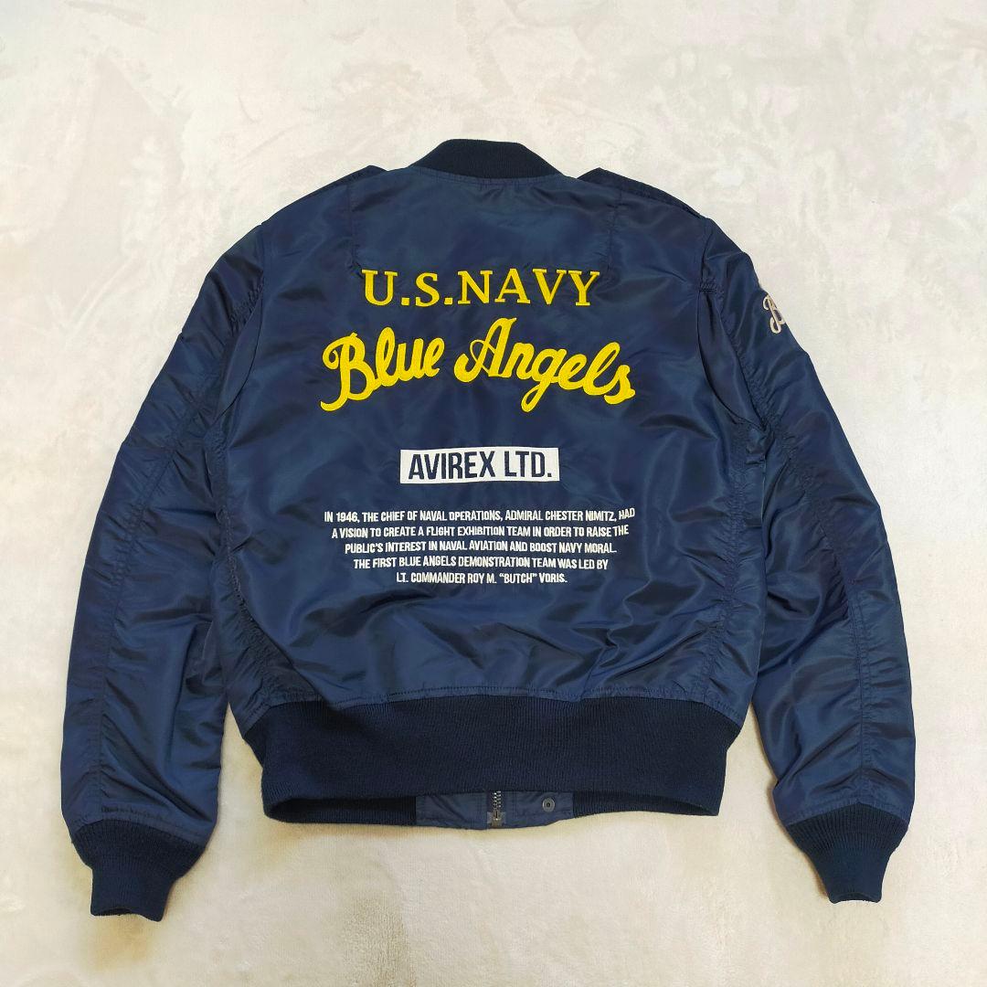 美品　AVIREX　U.S. NAVY Blue Angels　L−2A