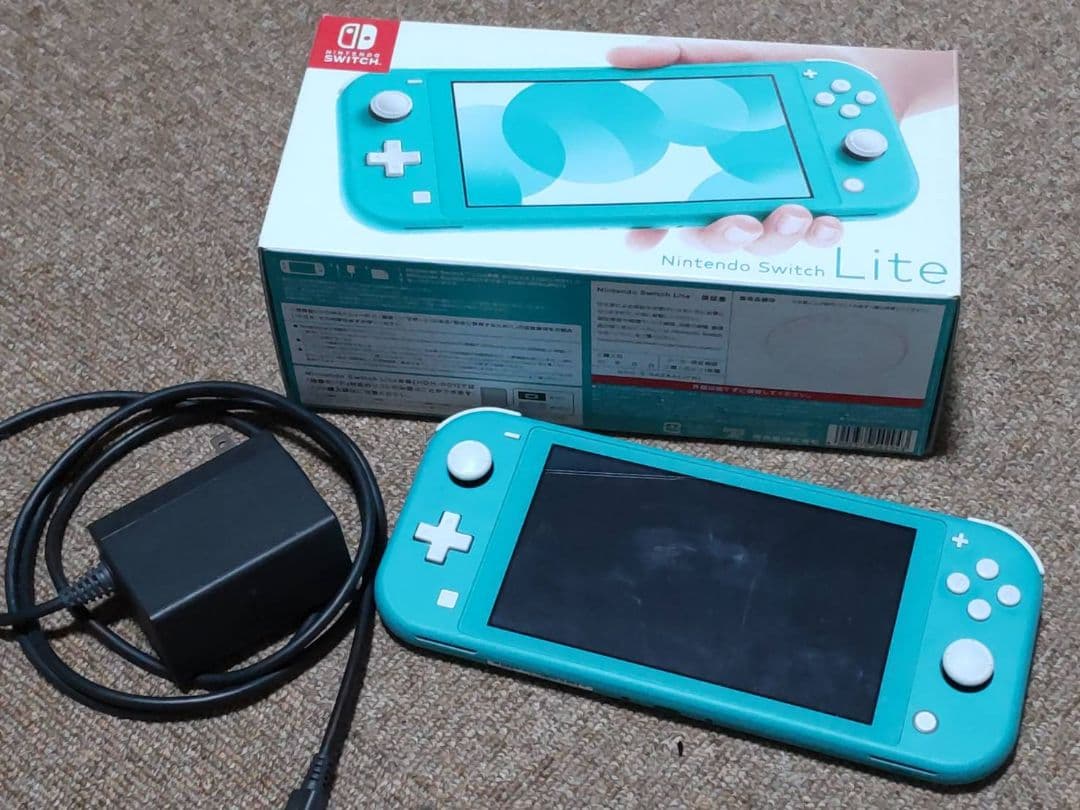 Nintendo Switch Lite ターコイズブルー 本体 充電器・箱付き