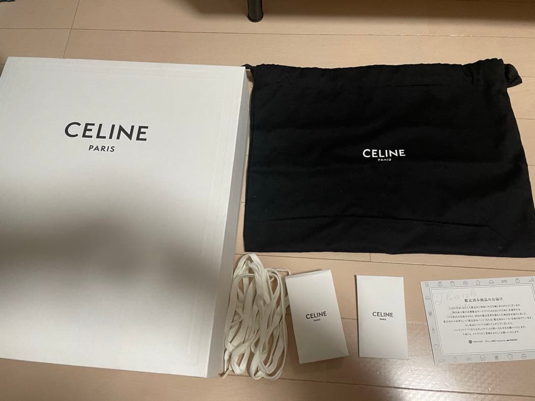 正規　鑑定済CELINE ブロックスニーカー ウェッジアウトソール