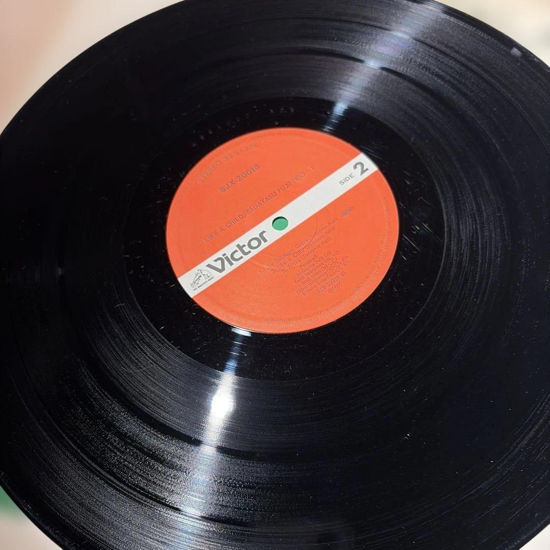 [レコード] 藤井貞泰 LIKE A CHILD LP