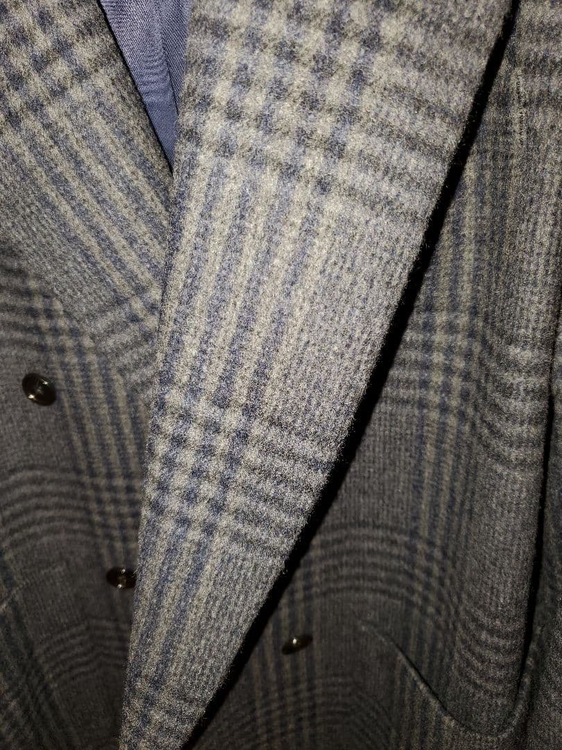 美品フレームワークダブルブレストジャケット