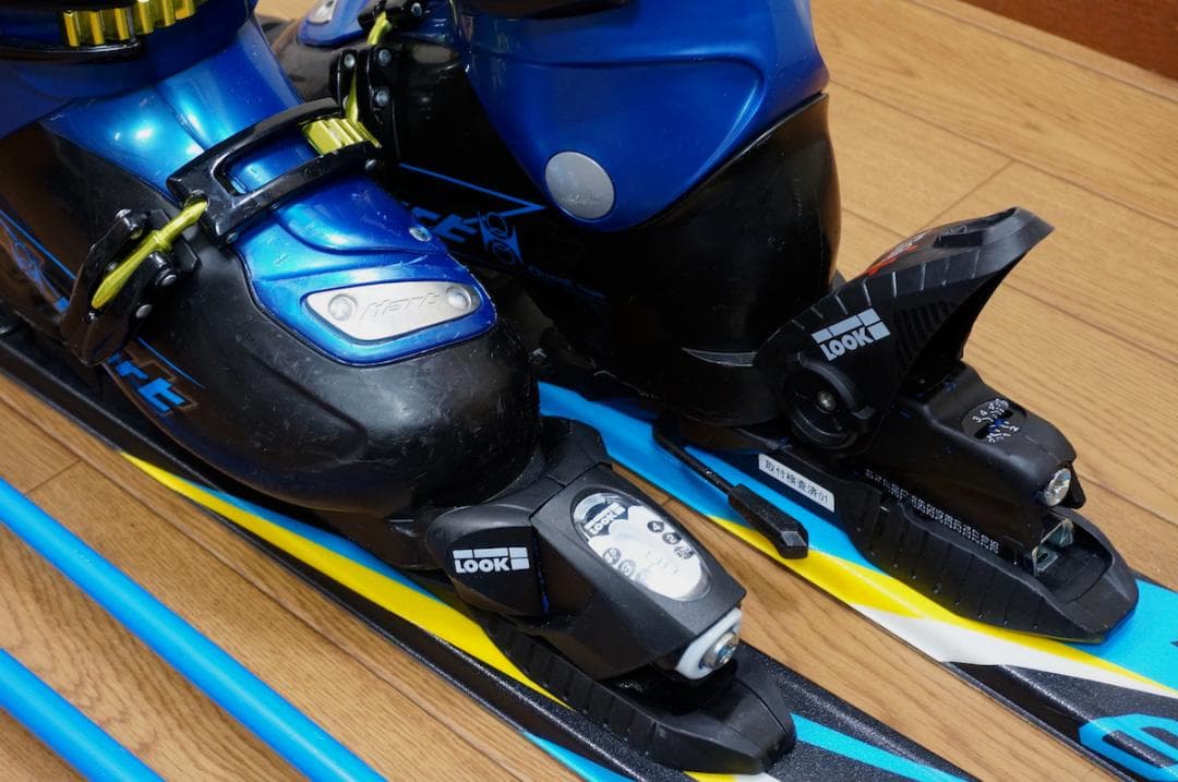 メンテ済 140cm 靴23cm ROCKER GS-9 子供用スキーセット