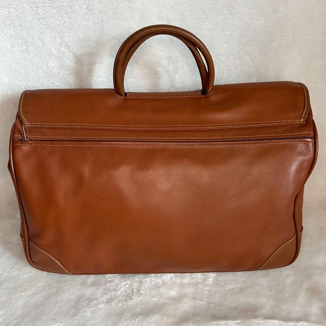 希少 美品 ロンシャン ボストンバッグ オールレザー 大容量 旅行 ゴールド
