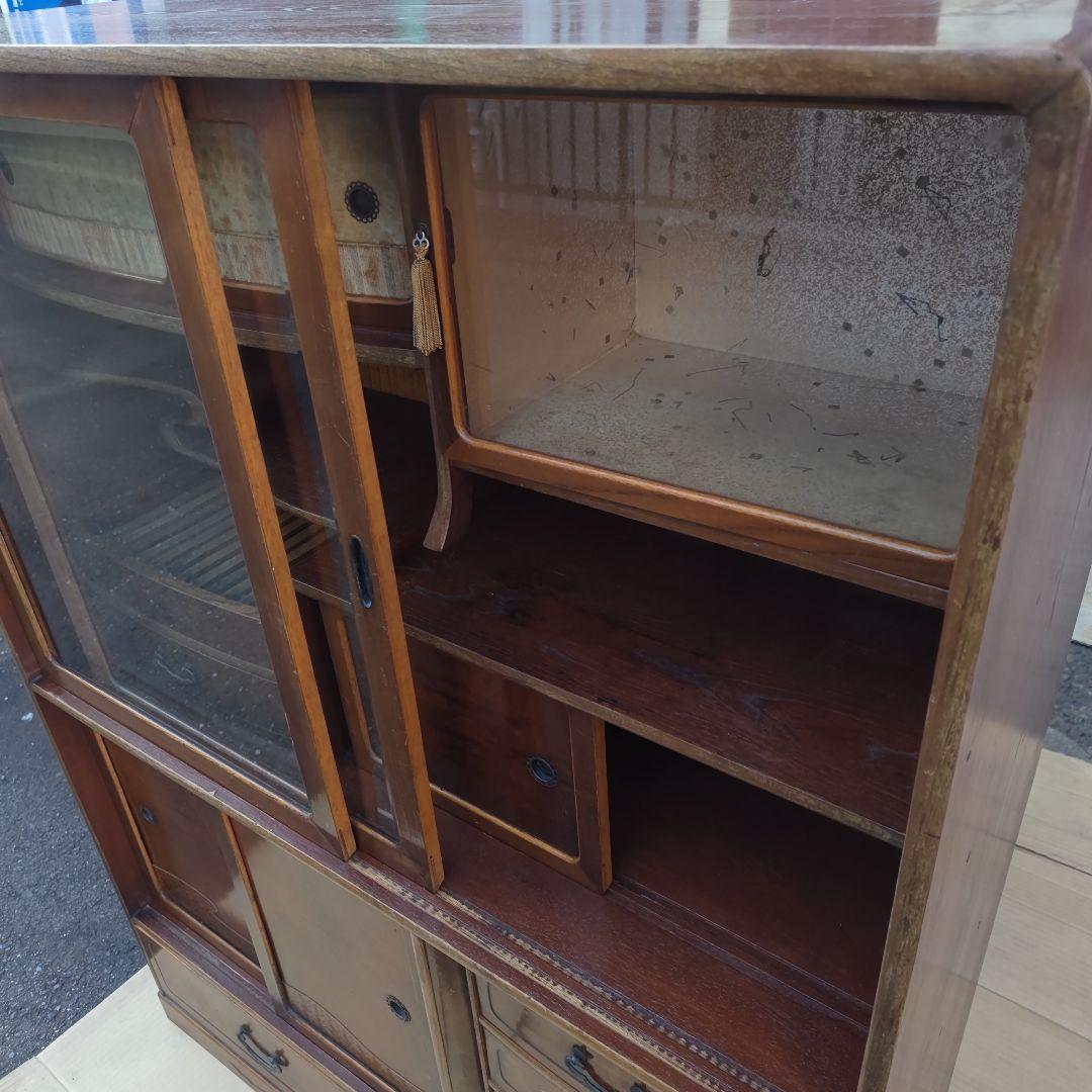 あ*さ様 昭和レトロ　無垢材　高級茶たんす　中型　古民家　古家具　当時物