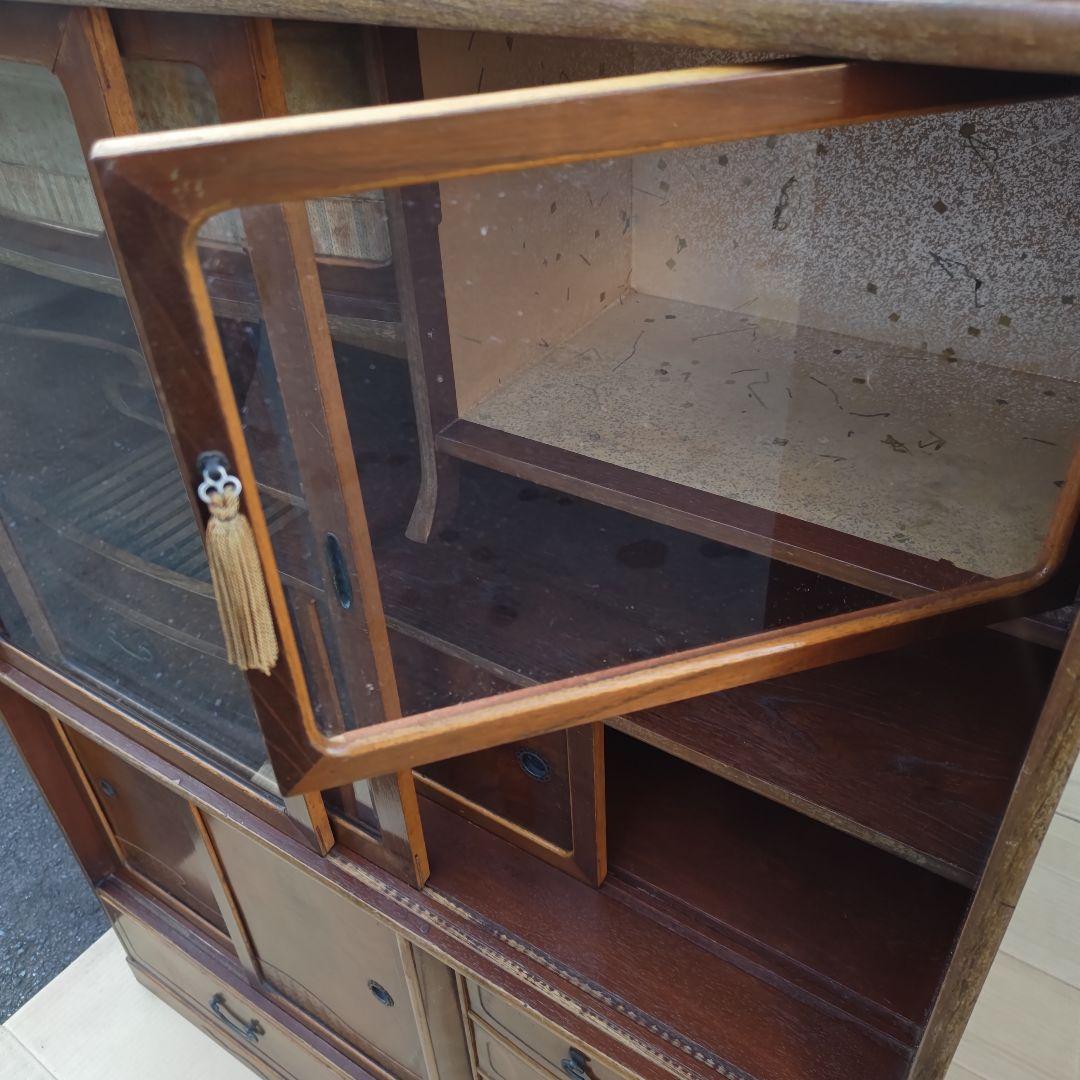 あ*さ様 昭和レトロ　無垢材　高級茶たんす　中型　古民家　古家具　当時物