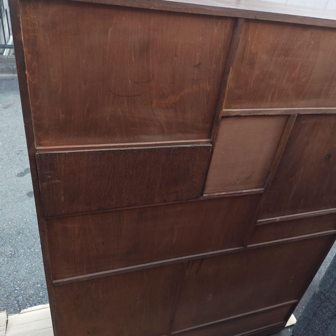 あ*さ様 昭和レトロ　無垢材　高級茶たんす　中型　古民家　古家具　当時物