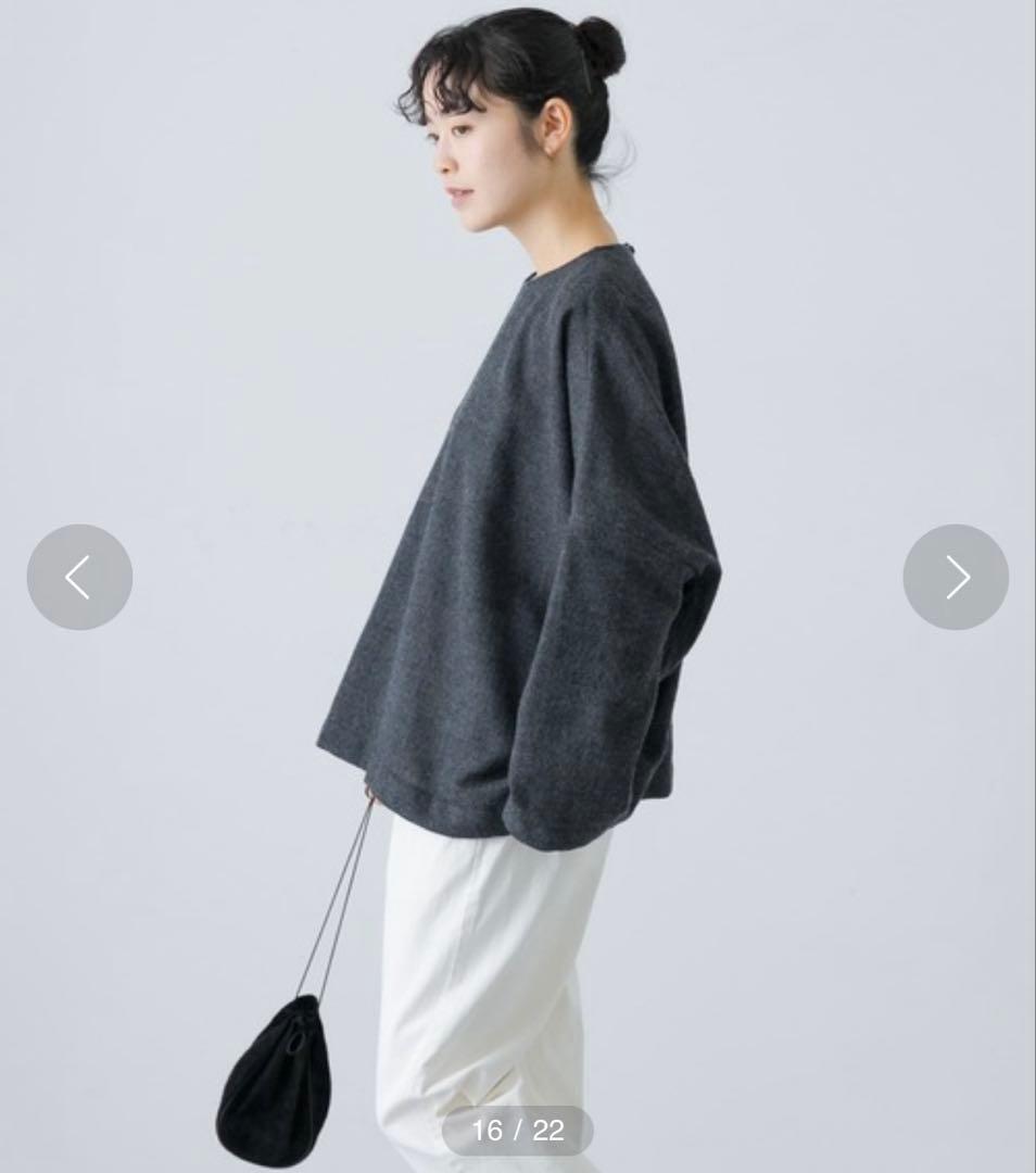 ウールガーゼワイドプルオーバー　かぐれ