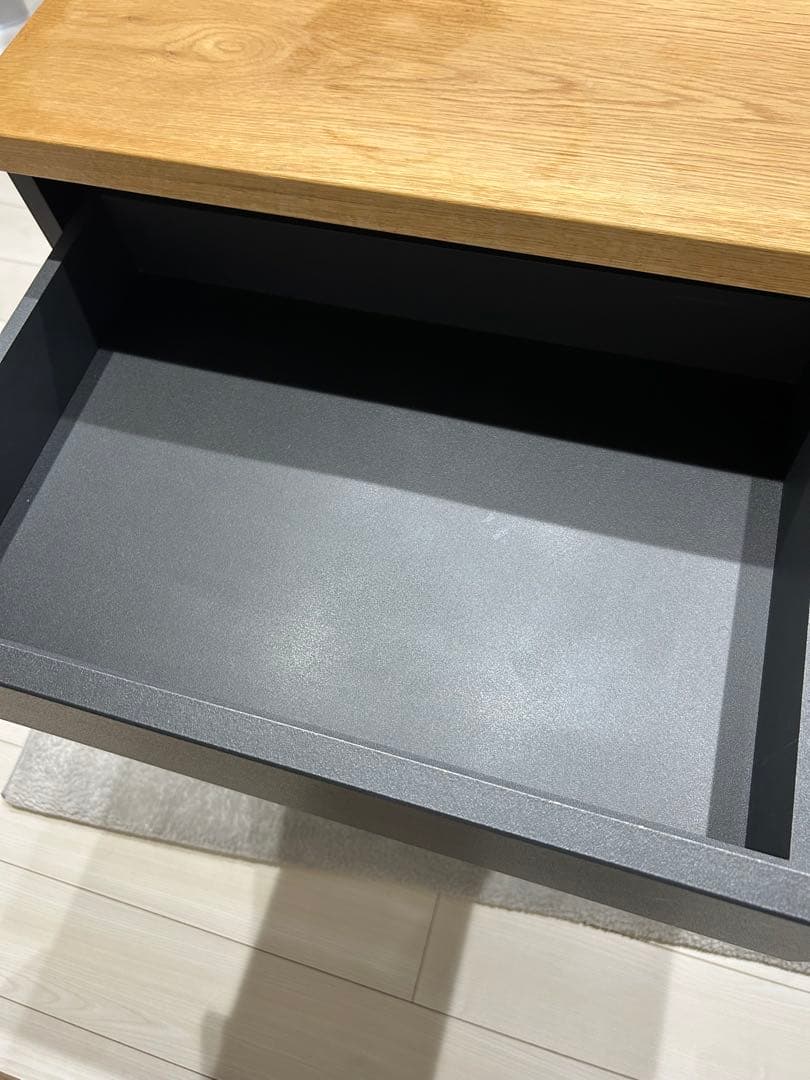 国産キッチンカウンター幅119/使用1年半/完成品/北欧インテリア/送料込