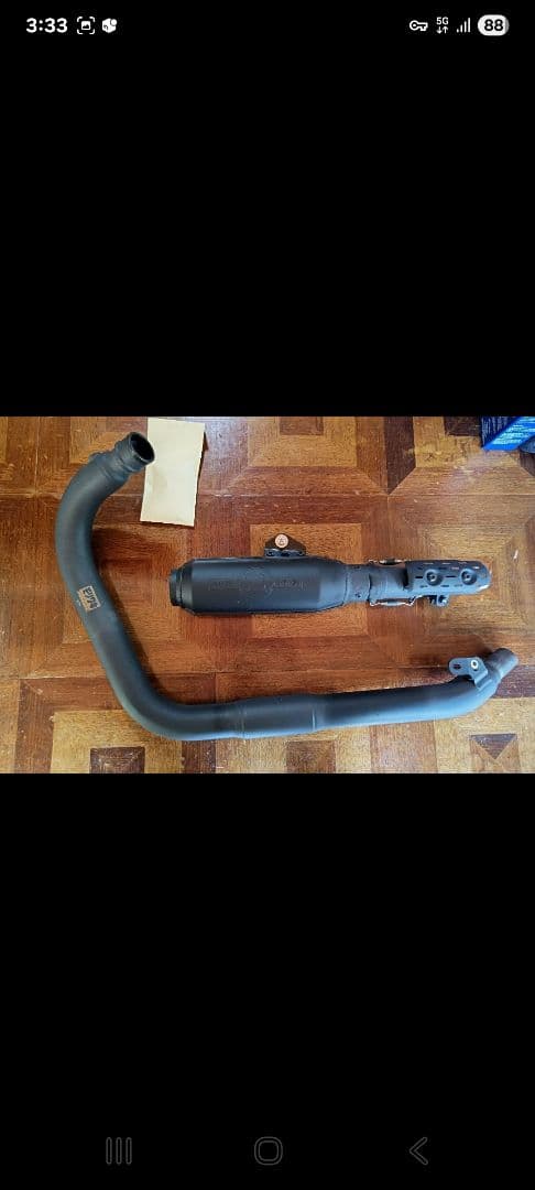 GB350S モリワキフロントパイプ取り付け金具セット マフラーは含まれません。