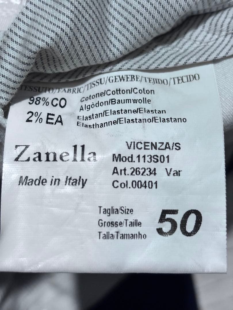 Zanella ストライプ スラックス サイズ50 ザネッラ　フランネル