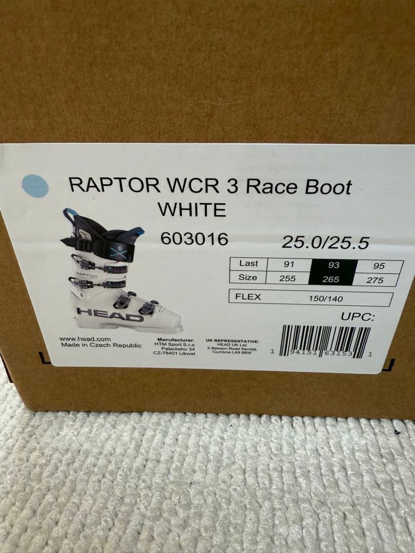 HEAD RAPTOR WCR 3 Race Boot インナー未使用