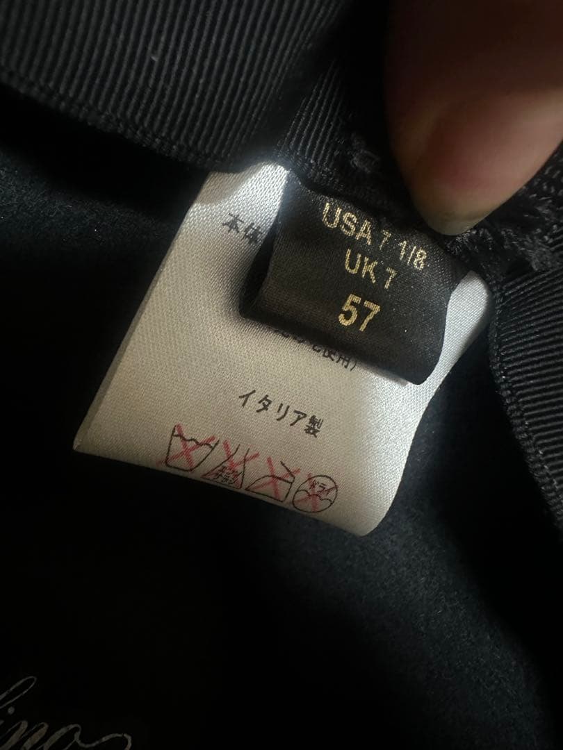 【週末限定セール】Borsalinoボルサリーノラビットフェルトハット中折れ57