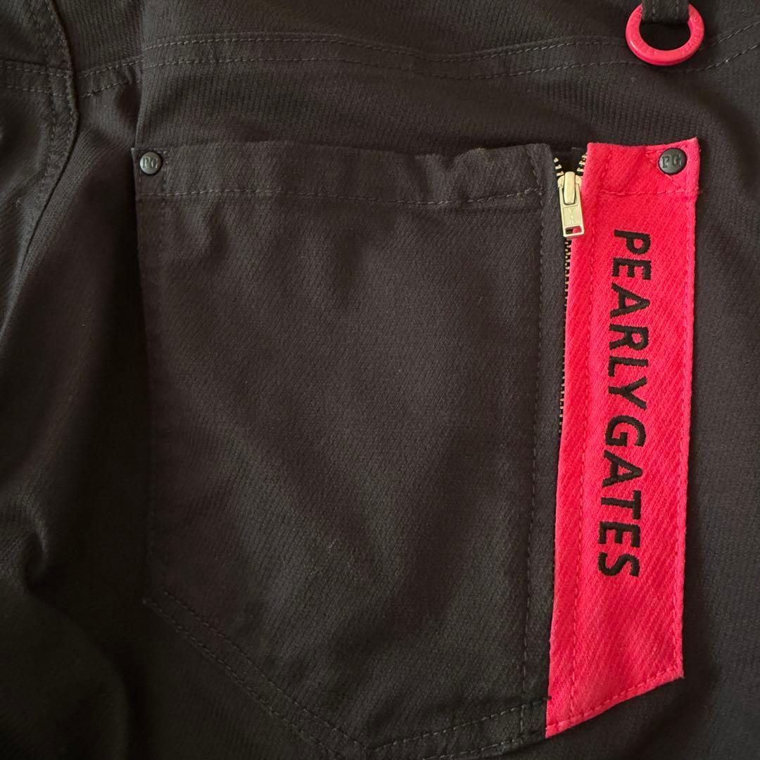 現行モデル　美品　パーリーゲイツ　パンツ　黒　L〜XL相当 コットン素材　5