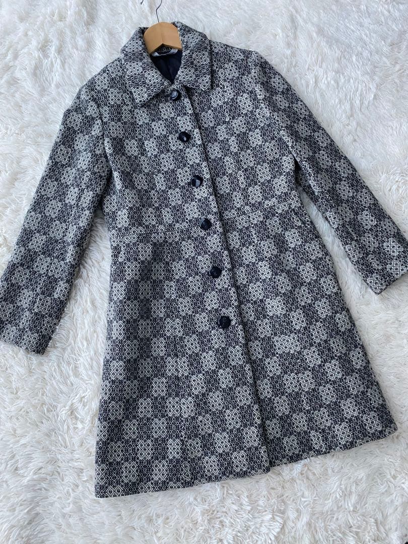 LAURAASHLEY 11号　ロングコート　美品　極上のコートローラアシュレイ