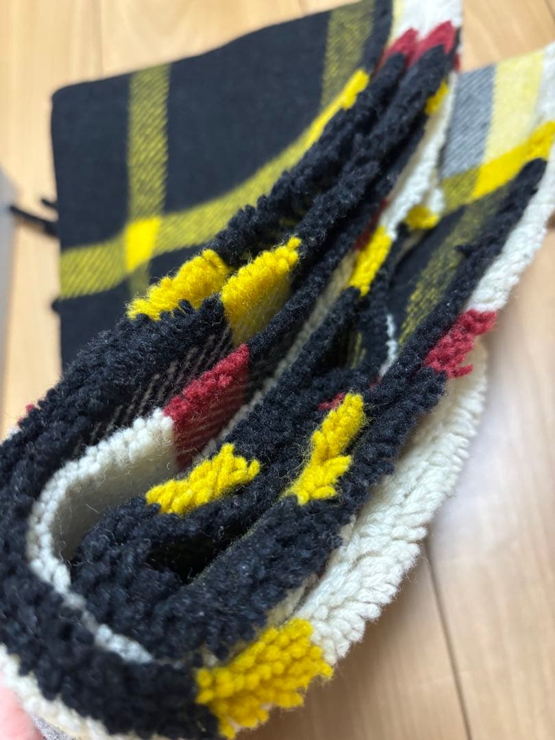 JIL SANDER チェック柄マフラー　クリーニング済！最終値下げ！