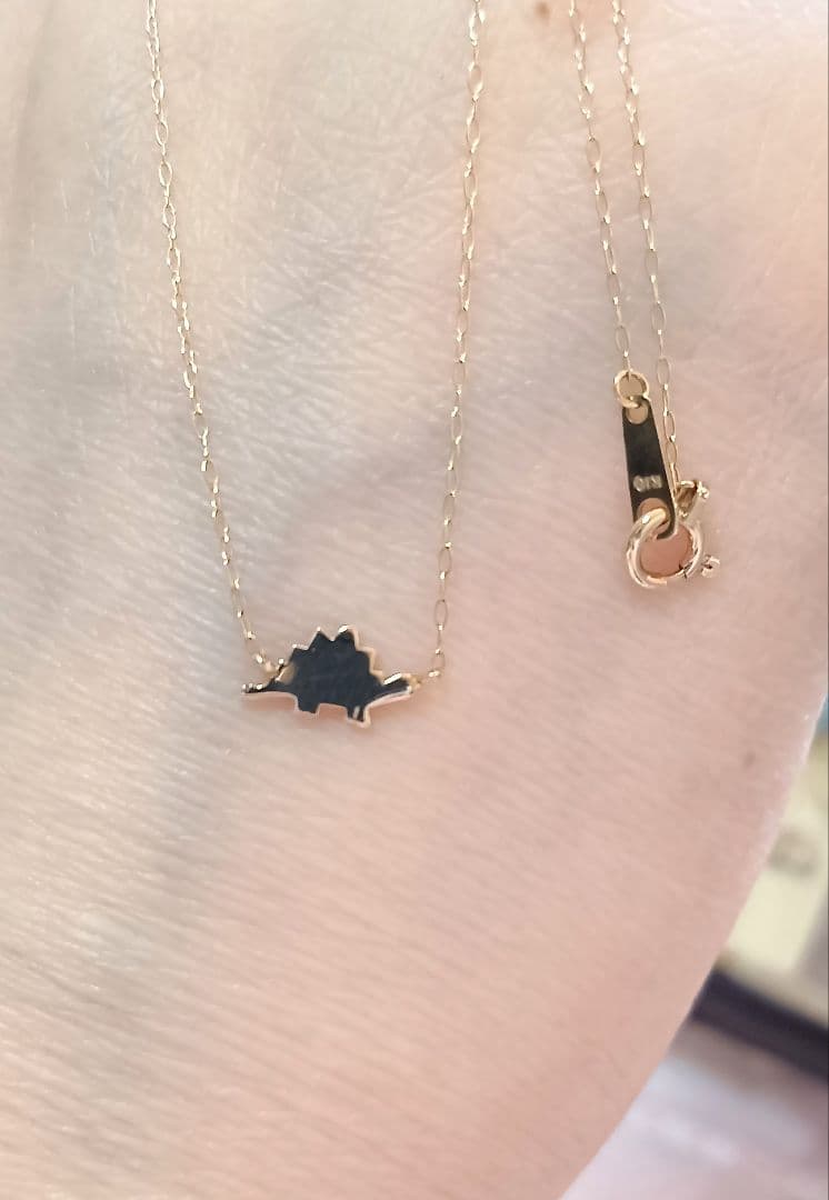 BLOOM　K10ネックレス K10恐竜ネックレス レア廃盤商品　ステゴサウルス