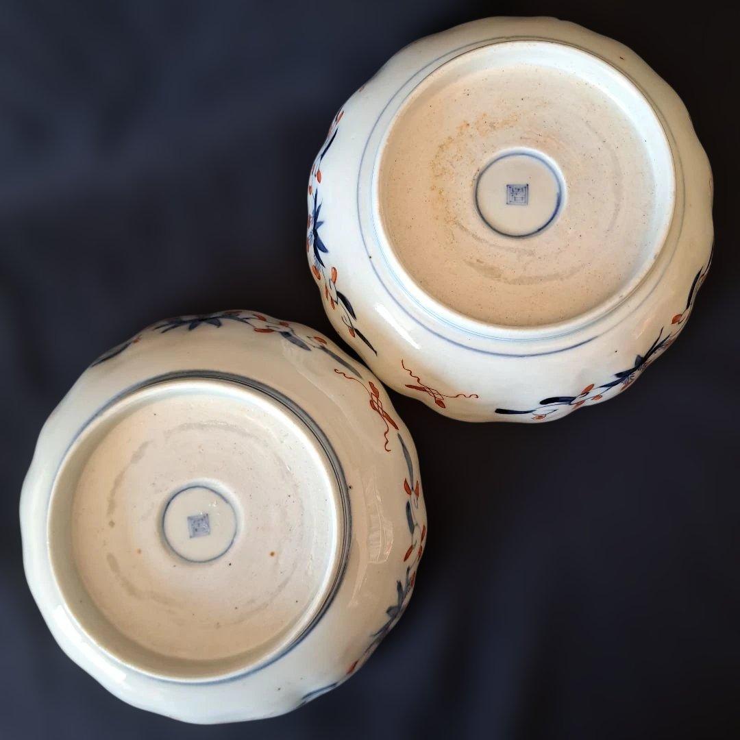 「ご成約者」です。 「金彩うさぎに 青海波」古伊万里皿　2点まとめて