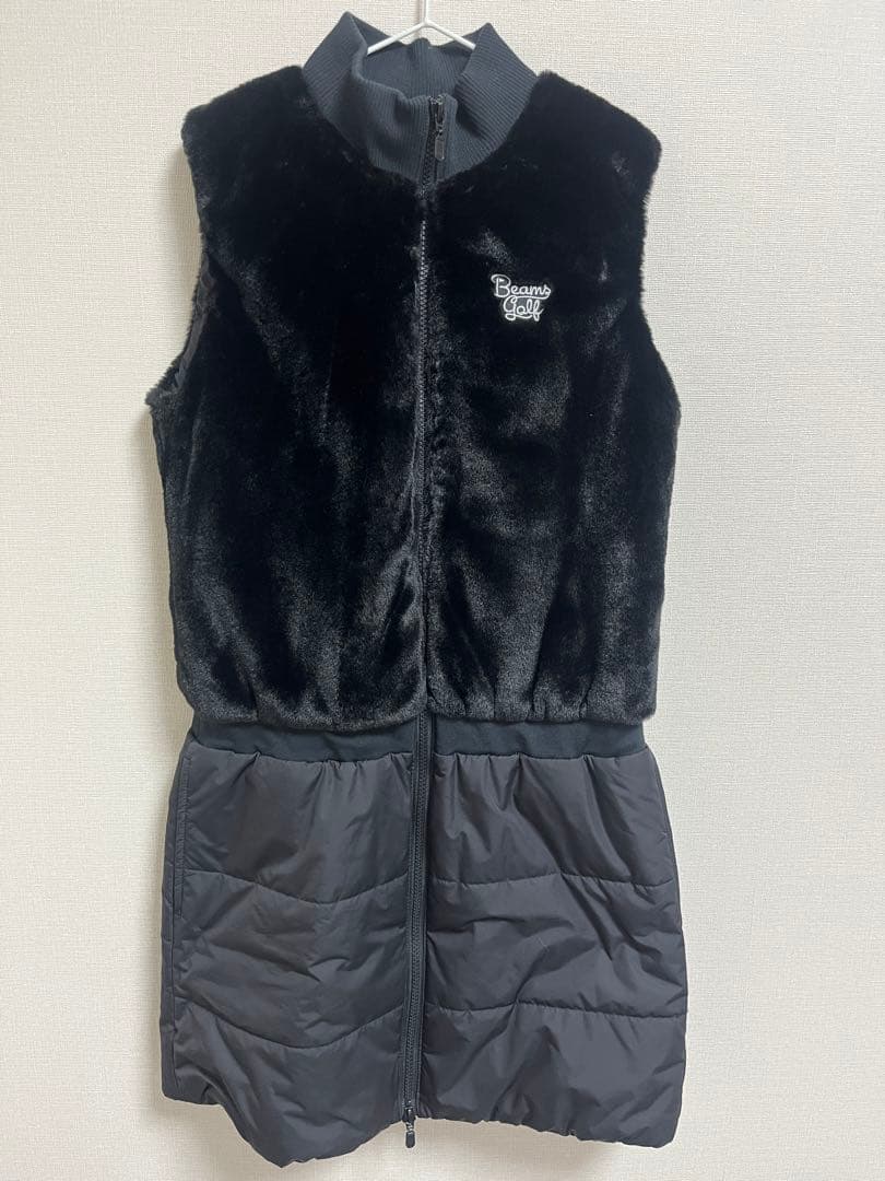 BEAMS golf 中綿ワンピース　ブラック