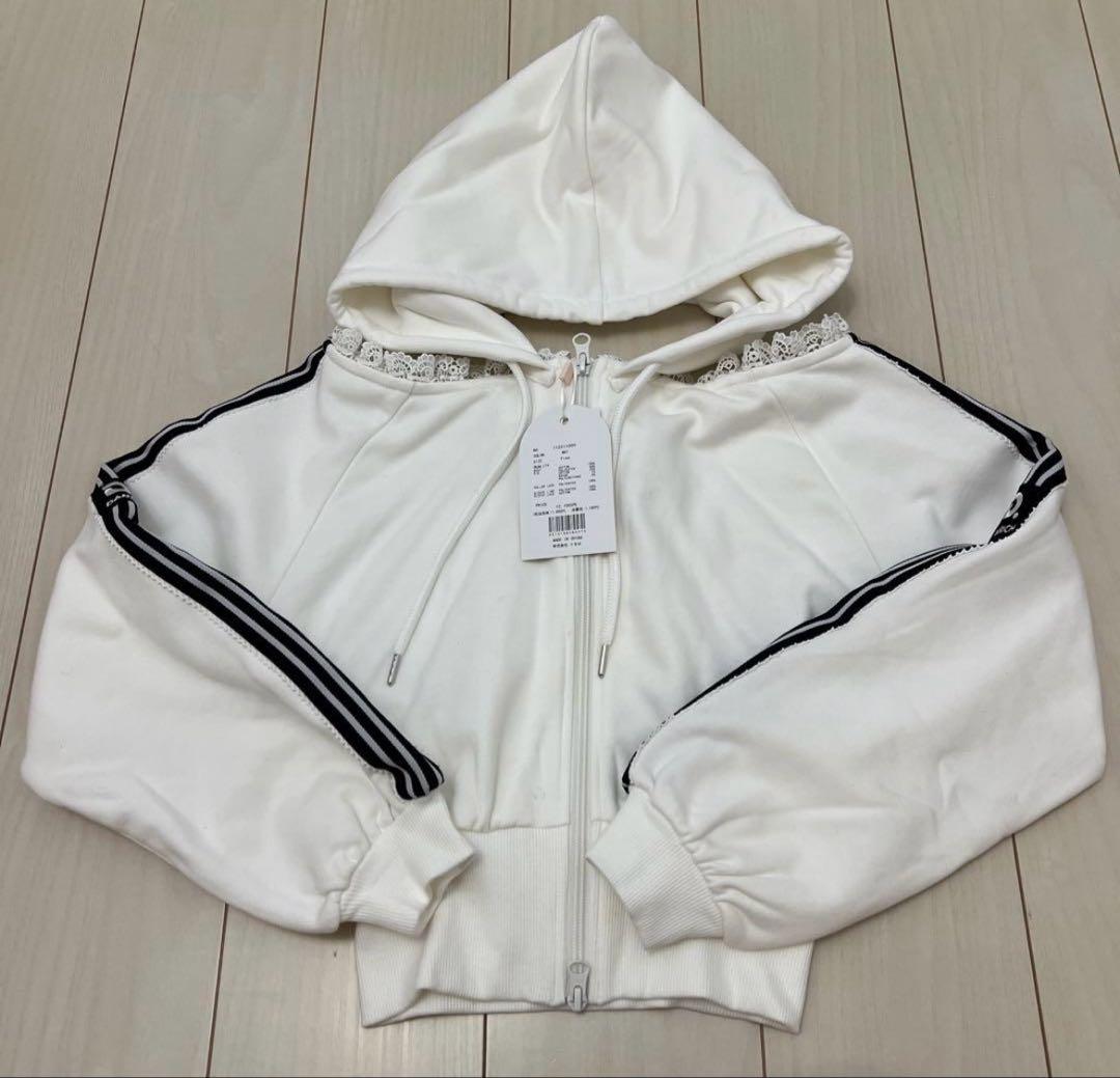 Darich ガーリースポーティスウェットトップス　パーカー