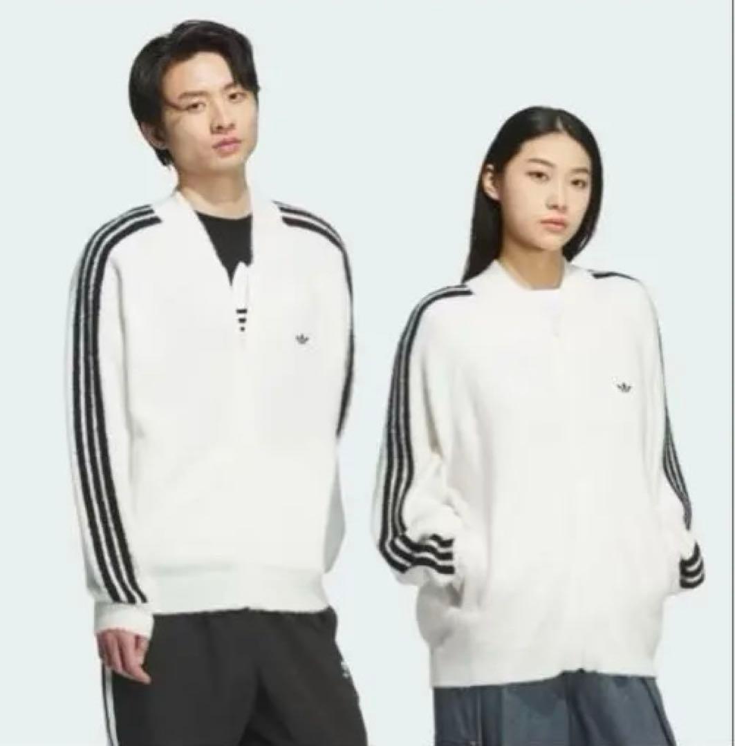 adidas XL SST トラックトップ ニット ホワイト 新品未使用
